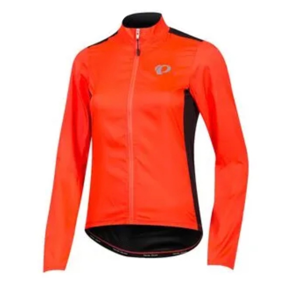 PEARL iZUMi - Womens Elite Pursuit Hybrid Coral Orange Black Jacket - Large